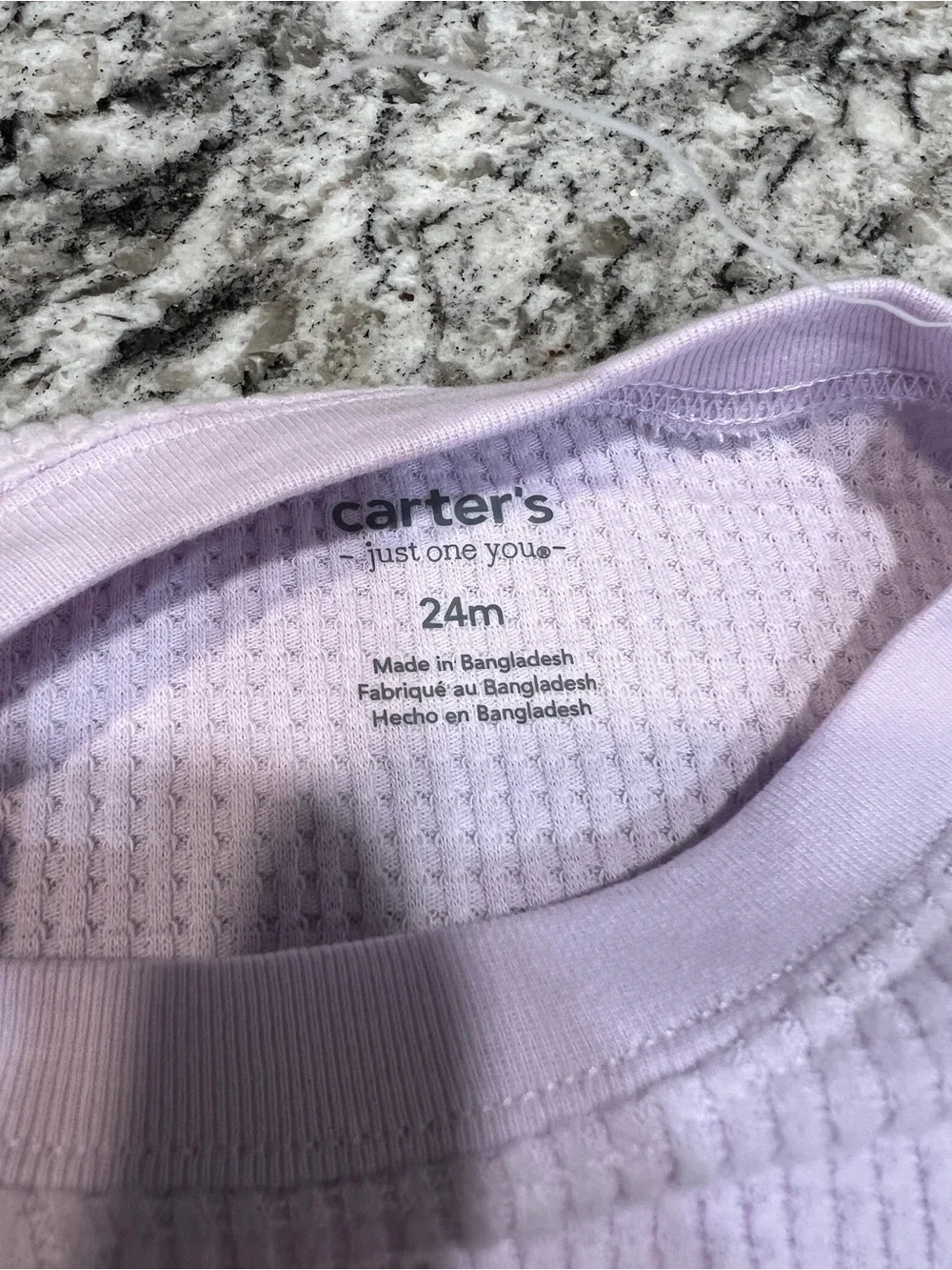 Carter’s Just One You Lavender Waffle Knit 2-Piece Lounge Set | 24M